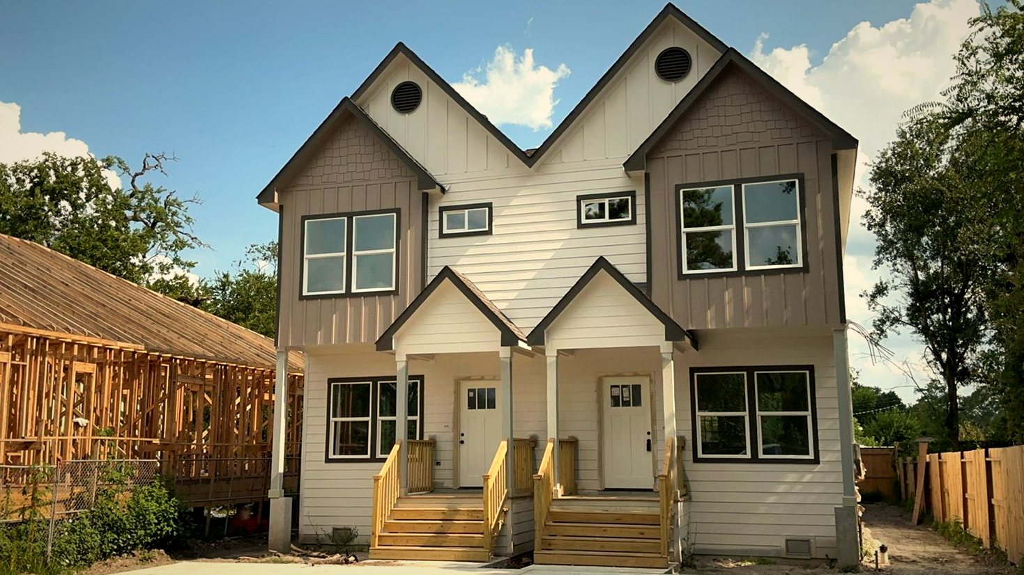 Finished townhomes